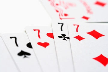 Four sevens cards