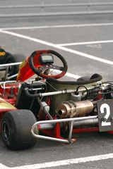 Fotobehang kart in the pits ready for racing © Steve Mann