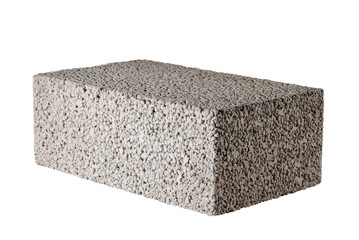 concrete block isolated on white