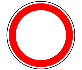 Panneau de Signalisation (Circulation interdite - B0)