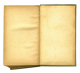 Old Open Book Featuring Rough Paper Texture
