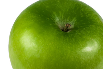 Green apple isolated on the white background