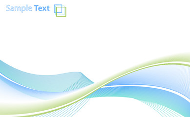 Abstract lines paper template with sample text and logo