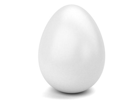 big Easter egg on a white background