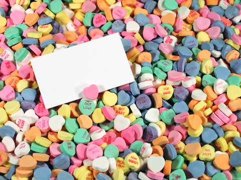 Candy Hearts-Blank Sign
