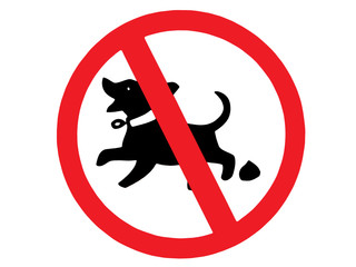 No dog poop sign