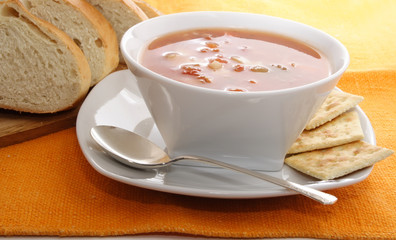 Manhattan clam chowder