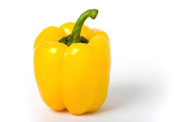 isolated yellow sweet pepper