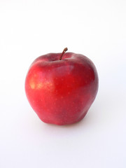 red apple isolated on white background