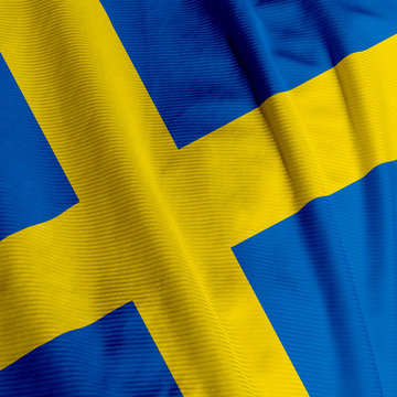 Swedish Flag Closeup