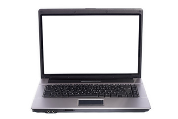 Laptop PC on white background