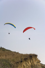 hanglider charmouth cliffs dorset