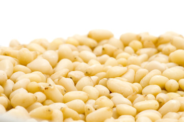 object on white food cedar nuts