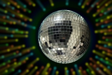 Disco mirror globe and reflectons