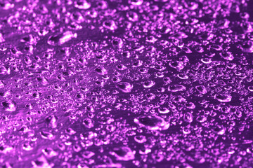 violet water drop for background