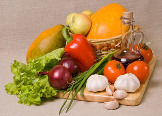 Still-life with vegetables