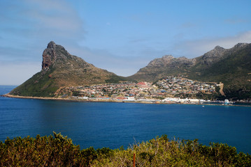 beautiful landscape with mountains and ocean(South Africa)