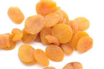object on white food dried apricot
