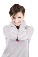 Beautiful Brunette Pretty Smile