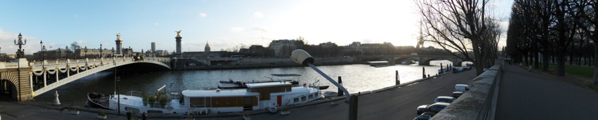 Paris, pont Alexandre III, panorama