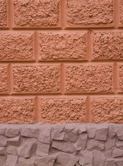 Texture of old classic building brick wall