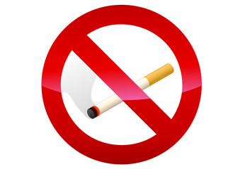 Interdiction de fumer (reflet)
