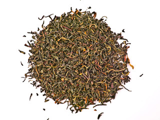 dry tea, isolated pile