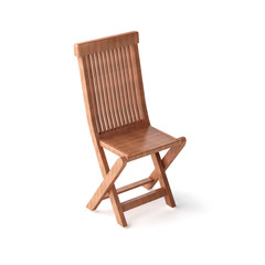 isolated wood chair