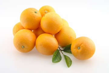 Oranges in Bunch