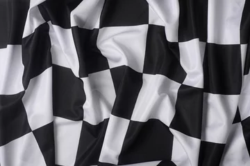 Rolgordijnen This is a real checkered flag of high quality © klikk