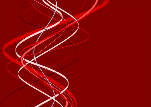 vecteur s&eacute;rie - &eacute;l&eacute;gante courbe vectorielle rouge en spirale