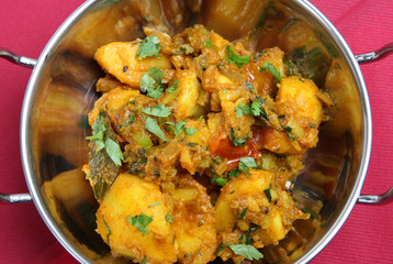 Bombay Aloo, Indian vegetable curry