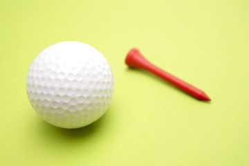 Golf ball and tee