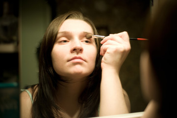 Young women makeup