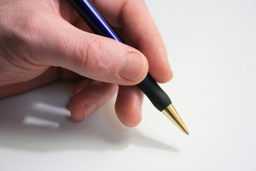 writing hand