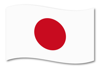 japan fahne schatten
