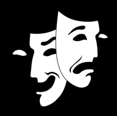 theater mask vector