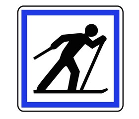 Panneau de Signalisation (Circuit de ski - CE6b)
