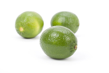 green Lime with white background