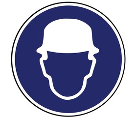 Panneau de Signalisation (Port casque obligatoire)