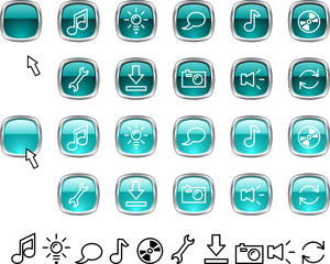 Set of web icons.
