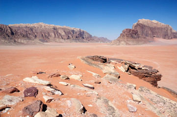Jordan - Wadi Rum rock desert