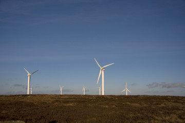Ovenden Moor , Windfarm , Yorkshire , England