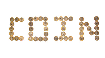 Some coins as word 