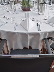 gedeckter tisch