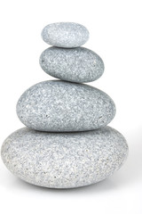 Fototapeta na wymiar Pebble stones stack in balance.