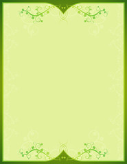 green  background  with lovely shamrock , vector illustration