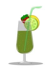 green cocktail