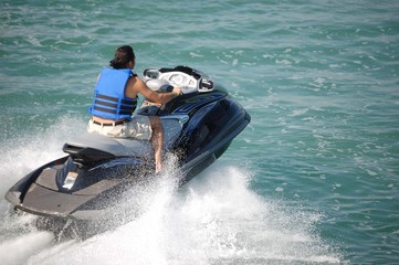 Jetskiing on the Intercoastal Waterway