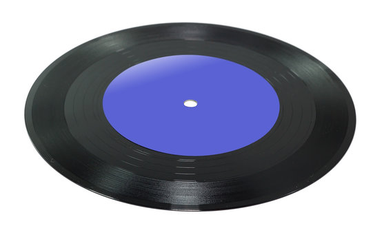 Vinyl Record isolated on a white background.